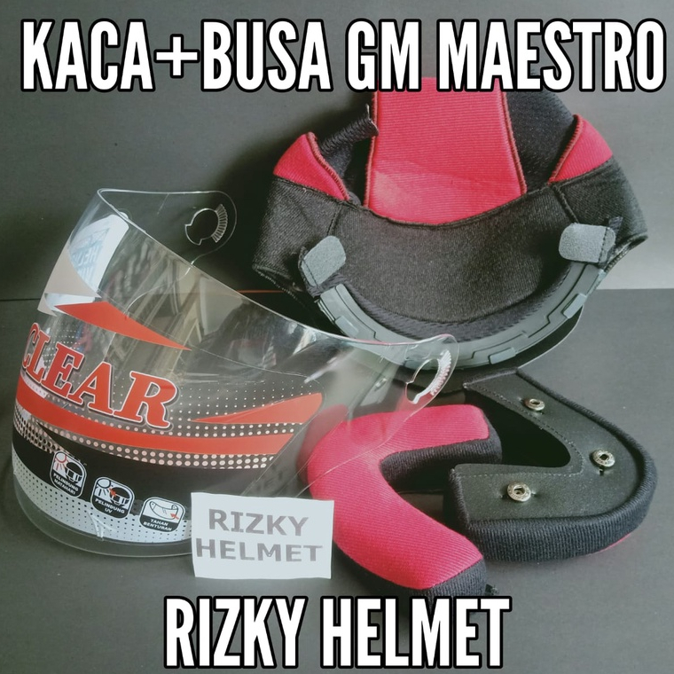 Busa Helm GM MAESTRO + Kaca Helm GM maestro, Busa helm GM Maestro dan kaca helm GM Maestro