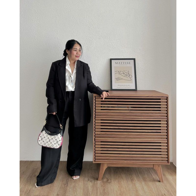 TRICK & TRICKY OVERSIZED BLAZER BLACK