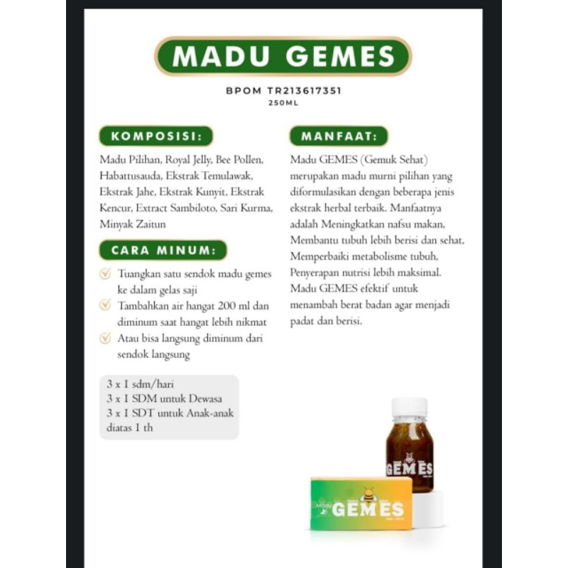 

Madu Gemes By Herbalov