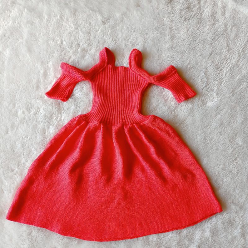 DRESS SABRINA Tunik Musim Panas / BLOUSE ELSA / BAJU ANAK RAJUT PEREMPUAN 2 - 4 Tahun