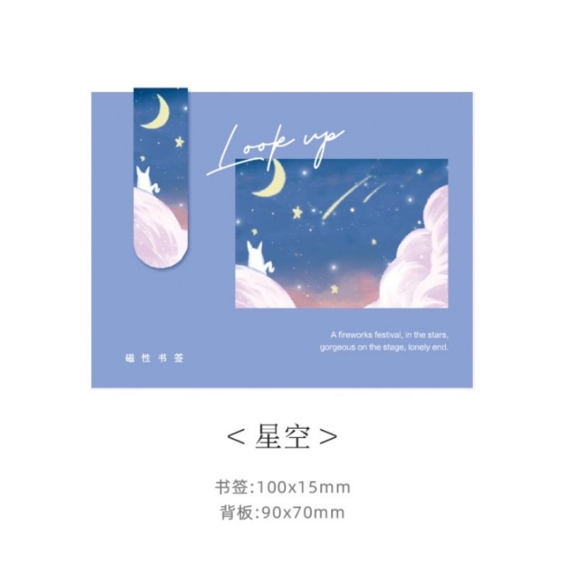 

Bookmark Magnetic / Pembatas Buku Panjang Motif Nature (SSS)