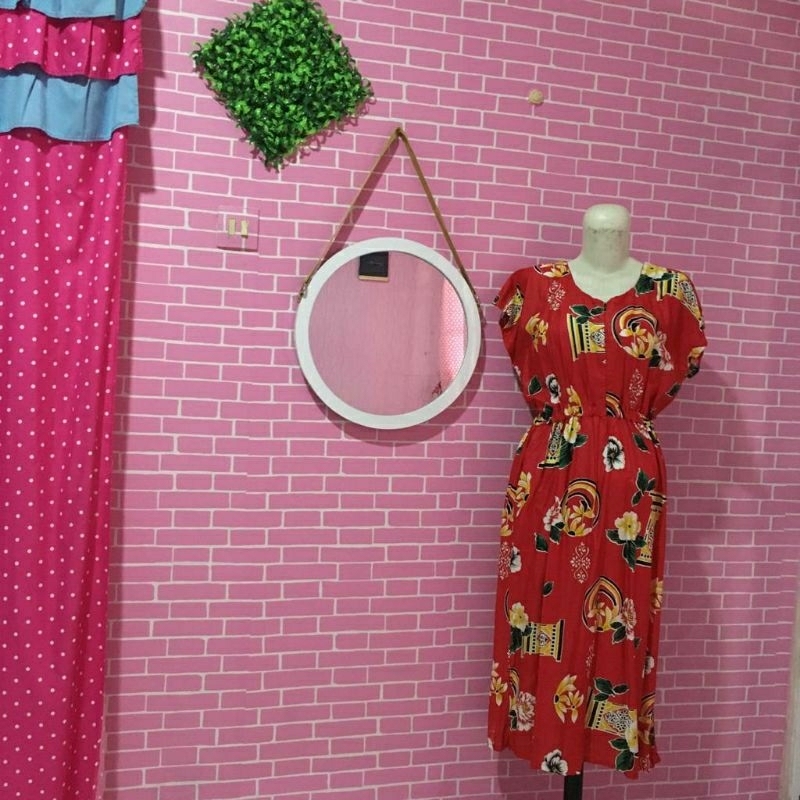 Daster Bunga Merah