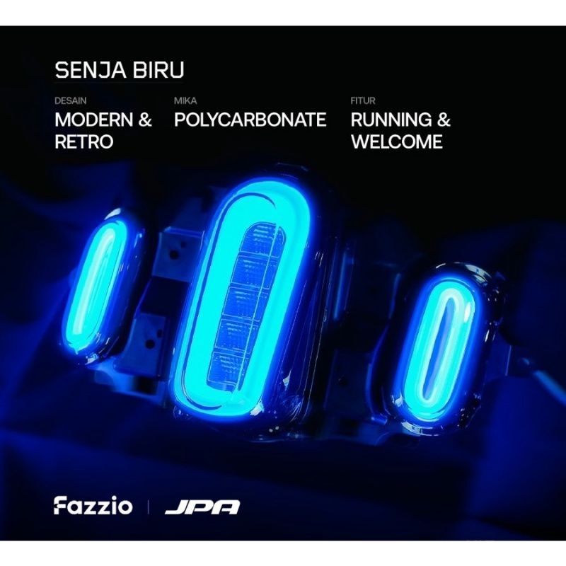 Lampu Stop / Belakang Stoplamp LED 3 In 1 Plus Sein Sen JPA Fazzio Model Pluto Original JPA