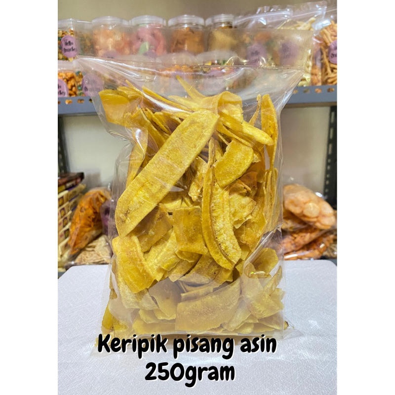 

KERIPIK PISANG ASIN 250gram/Cemilan murah/COD