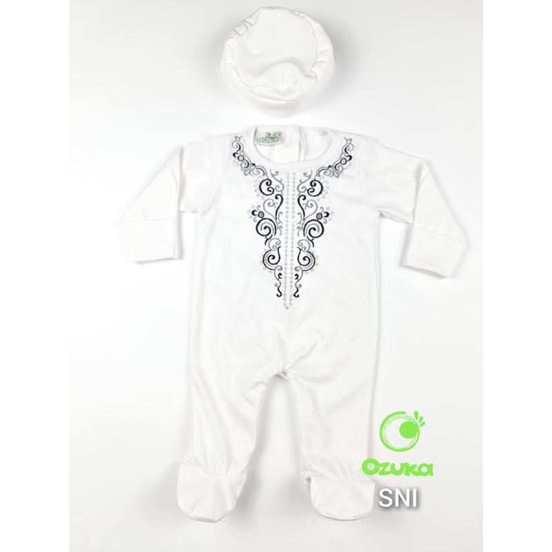 BAJU AQIQAH BAYI LAKI-LAKI / BAJU KOKO BAYI NEWBORN / JUMPSUIT AQIQAH BAYI LAKI-LAKI