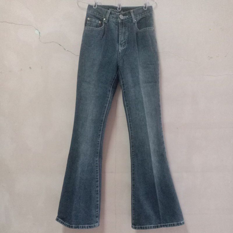 celana jeans denim hitam BOY LONDON sz S