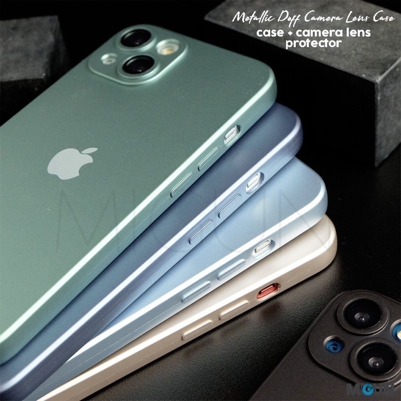 (3) Case iPhone Metallic premium TPU for iPhone 14 14PLUS 14PRO 14PROMAX 11 11PRO 11PROMAX 7 8 SE2020 7+ 8+ X XS XR XSMAX 12 13 MINI PRO PROMAX