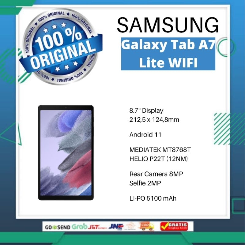 Samsung Galaxy Tab A7 Lite 3/32 WIFI ONLY GARANSI RESMI SEIN