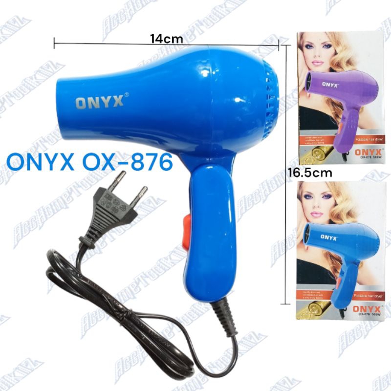 Hair Dryer Lipat Mini ONYX - 876 500 Watt / Pengering Rambut