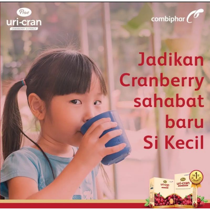 Prive Uricran Plus sachet isi 5 ekstrak Cranberry untuk Anyang2an Infeksi Kemih