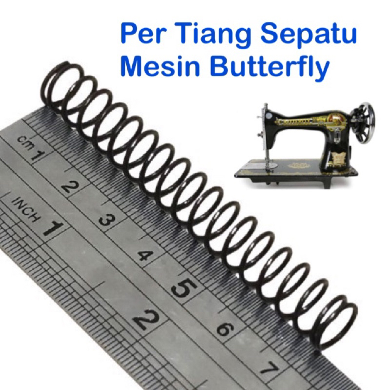P/N 32 Per Tiang Sepatu Mesin Jahit Butterfly / Singer / Jadul / Tradisional / Classic / Klasik / Hitam / Kecil / Traditional