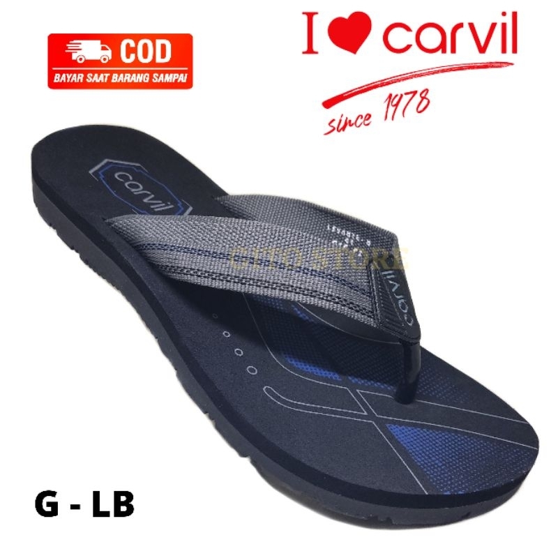 Carvil sandal pria original/sandal jepit pria