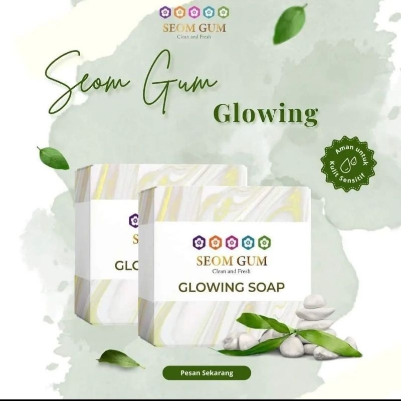 Sabun Glowing SEOM GUM SEOMGUM Sabun Wajah Pencuci Wajah Kosmetik Skincare Pembersih Wajah