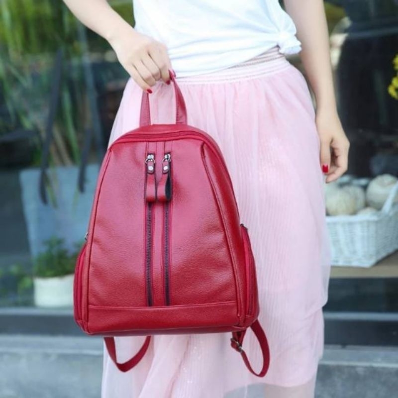 TAS RANSEL WANITA / RANSEL KULIT / RANSEL MINI / BACKPACK KOREA /STYLISH BACKPACK MULTIFUNGSI!!