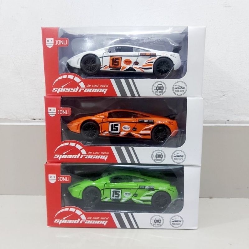 Diecast Lambo Gallardo Alloy - Miniatur Mobil Mobilan Sedan Koleksi Anak Dewasa