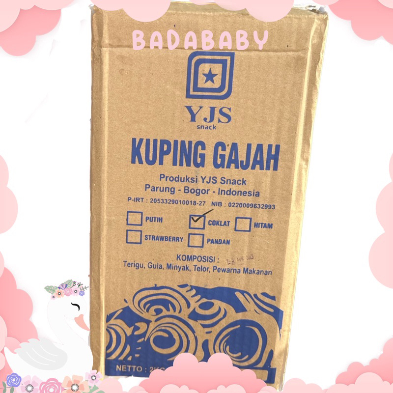 

KUPING GAJAH BESAR COKELAT 2KG SNACK LEBARAN