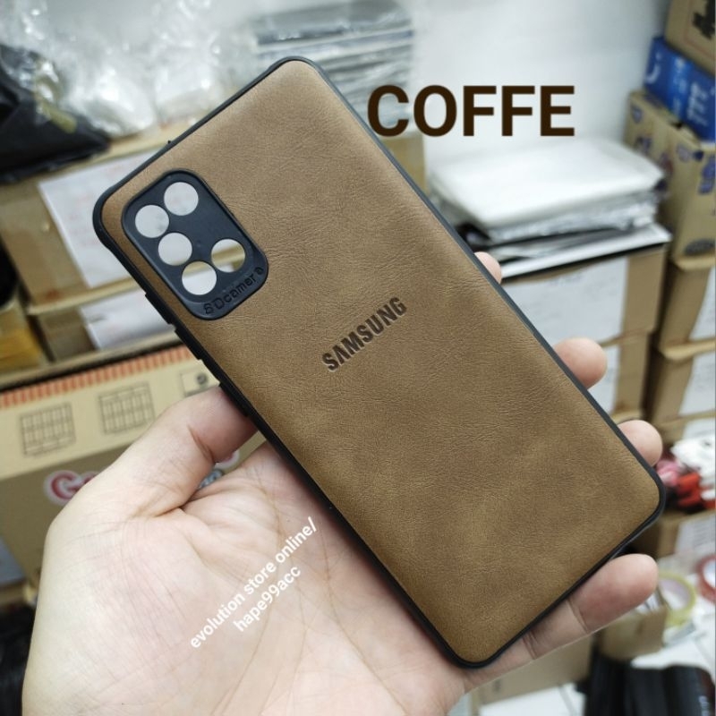 Samsung A31 soft case leather kulit cover slim