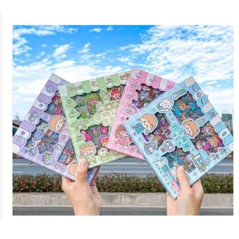 

stiker 3D anak korea 1 box isi 100/ stiker anak lucu anti air