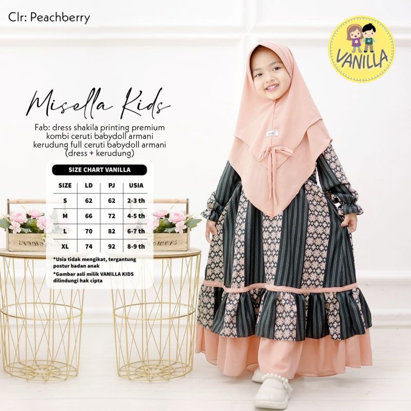 MISELLA GAMIS SYARI KIDS BY VANILLA