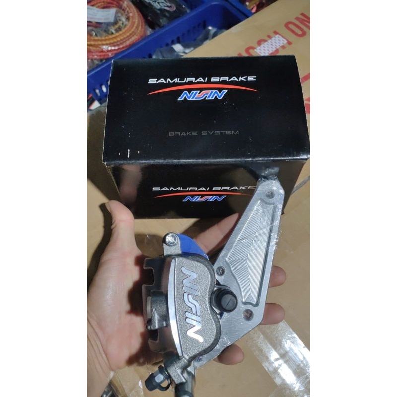 Kaliper Nissin Samurai 2 piston Beat Vario Spacy Matic Plus Breket 260mm