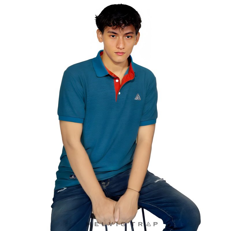 Polo Shirt Pola Warna Premium Kaos kerah Polo Pria Lengan Pendek Kerah