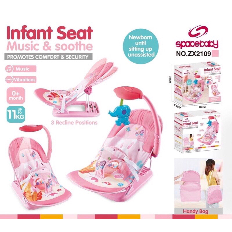 SPACEBABY INFANT SEAT/Kursi Santai Bayi/ Space baby infant seat Music &amp; Soothe