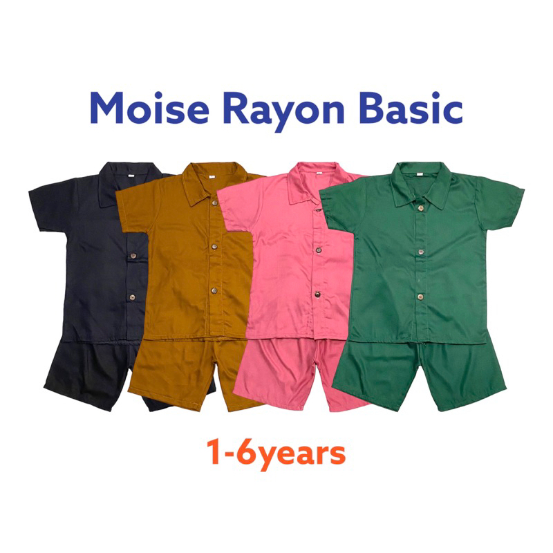 Moise Rayon Basic 1-6th stelan anak rayon twill