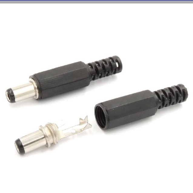 KEPALA KONEKTOR JACK DC 5.5MM X 2.1MM 5V 9V 12V MALE 5.5X2.1 MM