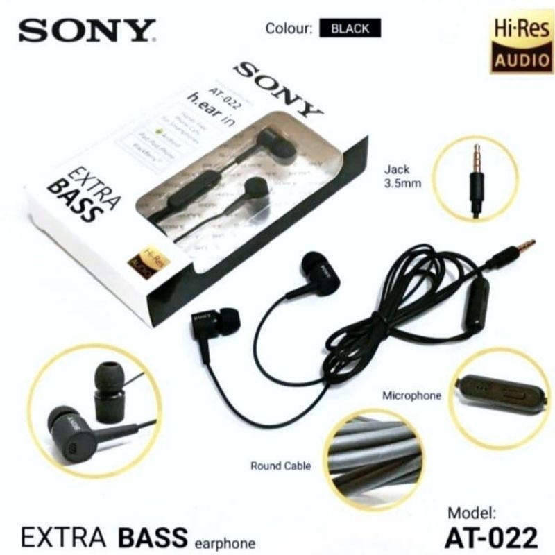 MEASTORE | HEADSET / HANDSFREE AT022 EXTRA BASS