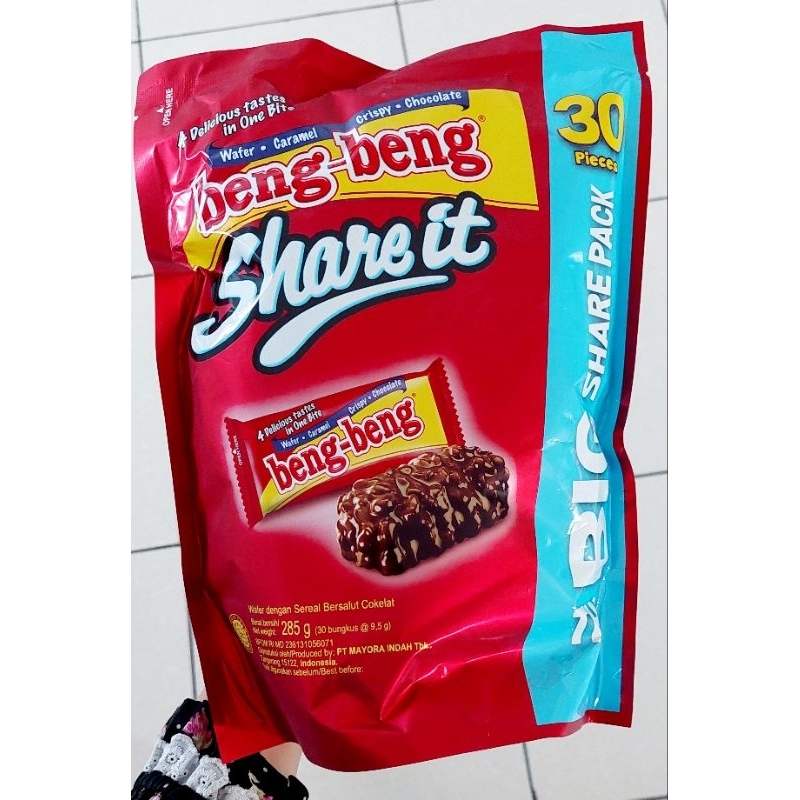 Beng-beng Share It 285gr (isi 30pcs)  / Beng-beng Wafer 425 gr ( 25gr x 17 pcs ) / Beng-beng Maxx 32gr x 12pcs