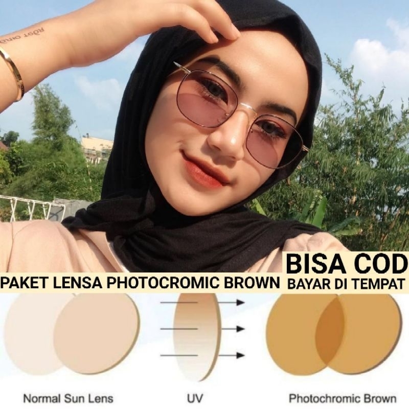 Kacamata Ursula Paket Lensa Photobrown