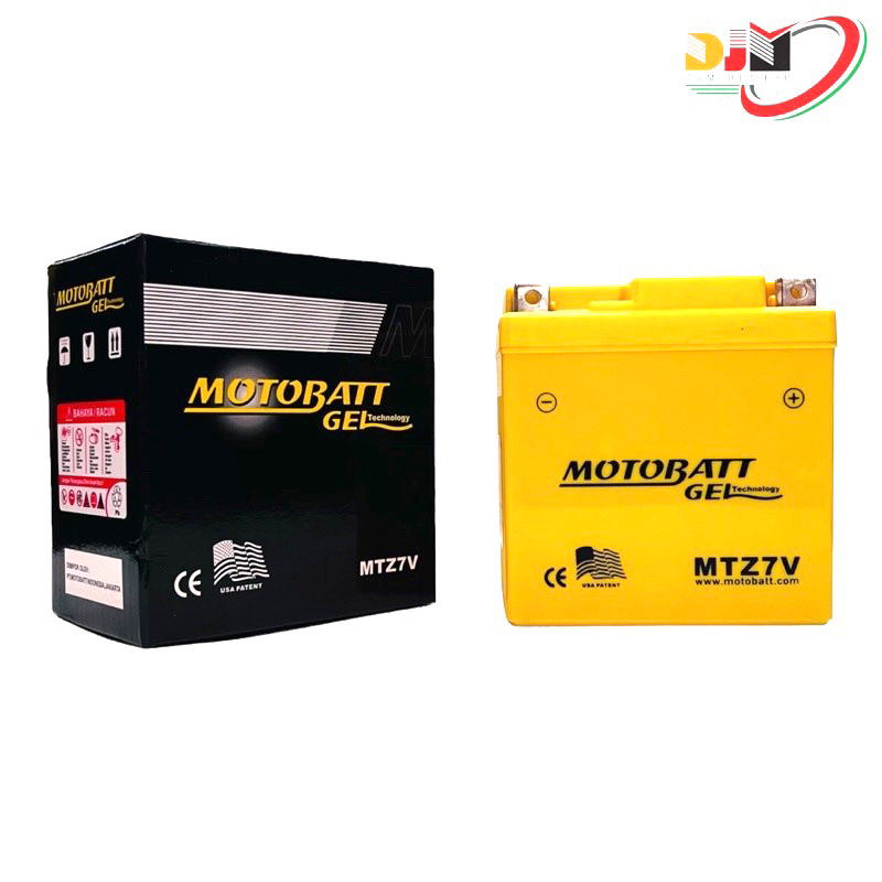 Aki Kering Nmax Battery N-MAX 155 Aerox 155 Lexi 125 Accu Motobatt Gel MTZ7V - 7Ah