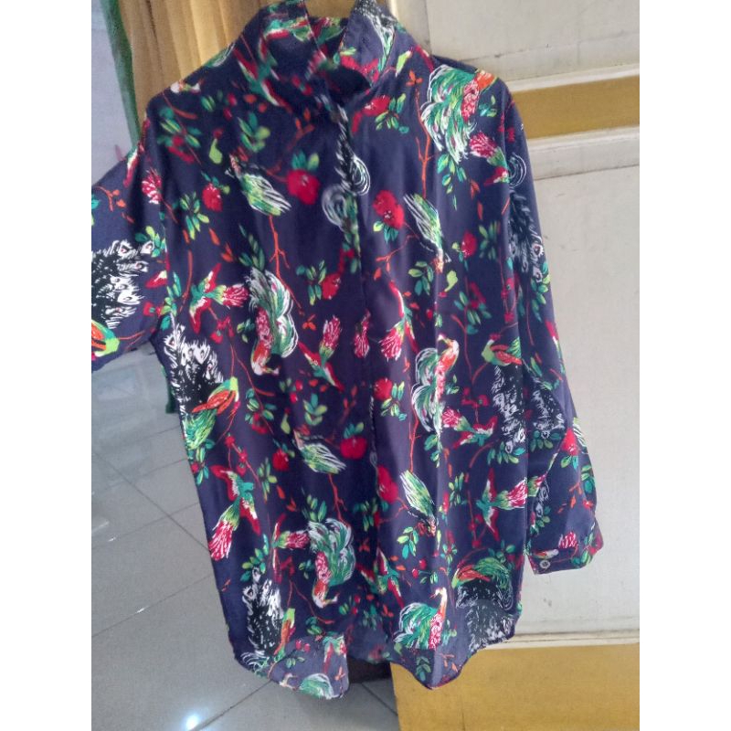 kemeja wanita motif baju kerja silk