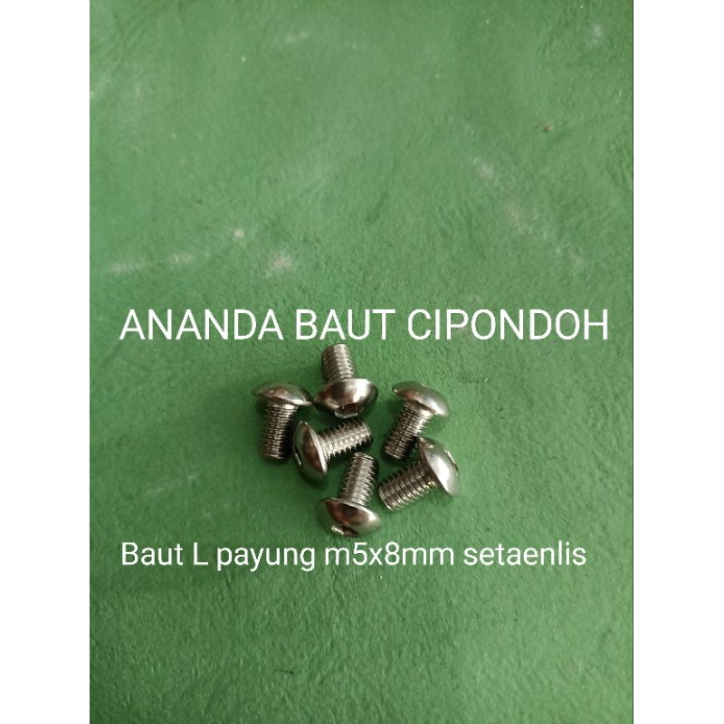 Baut L payung setaenlis m5x8