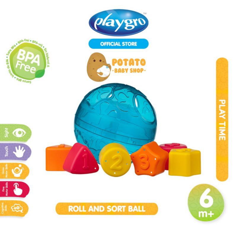 Playgro Roll And Sort Ball - Mainan Anak