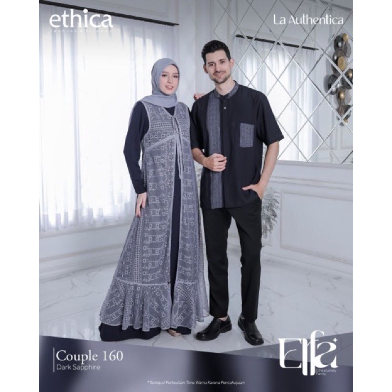 Gamis Couple Ethica Elfa 160 DARK SAPPHIRE