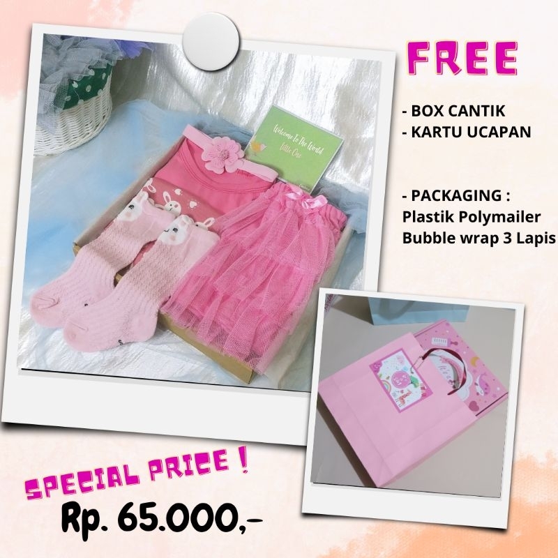 ROK TUTU BABY - KADO BAYI PEREMPUAN - KADO BAYI - HAMPERS BAYI - KADO LAHIRAN - GIFT BAYI - HAMPERS BABY GIRL - SET BAYI - KADO NEWBORN - KADO BABY GIRL - ROK TUTU - PAKET KADO LAHIRAN - PAKET KADO BAYI - KADO LAHIRAN