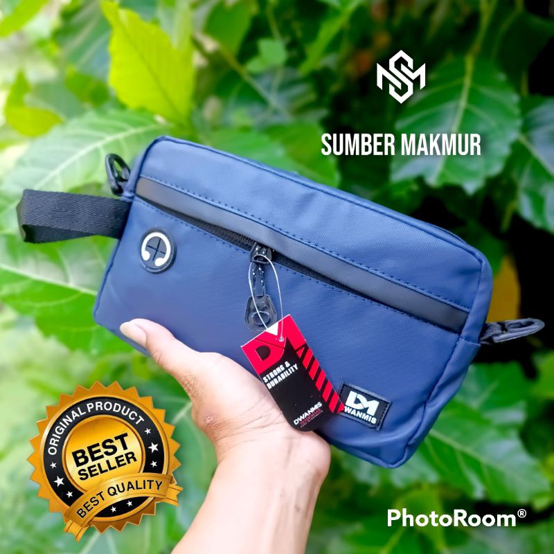 DM DWANMISS Hand Bag Waterproof | Clutch High Style | Tas Selempang DM POUCH | Tas Waistbag Pria