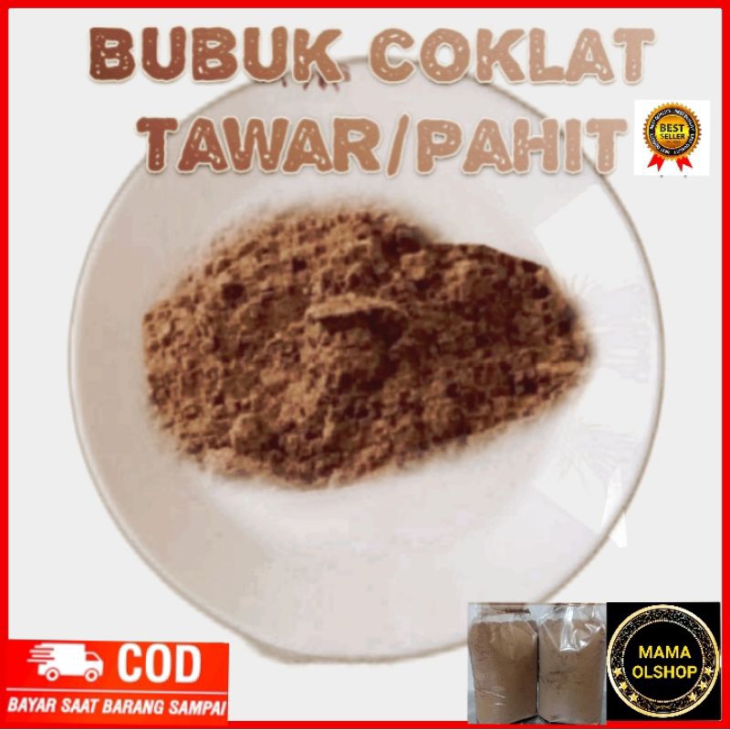 

Bubuk coklat tawar/pahit berkualitas 1kg untuk bahan isian kue