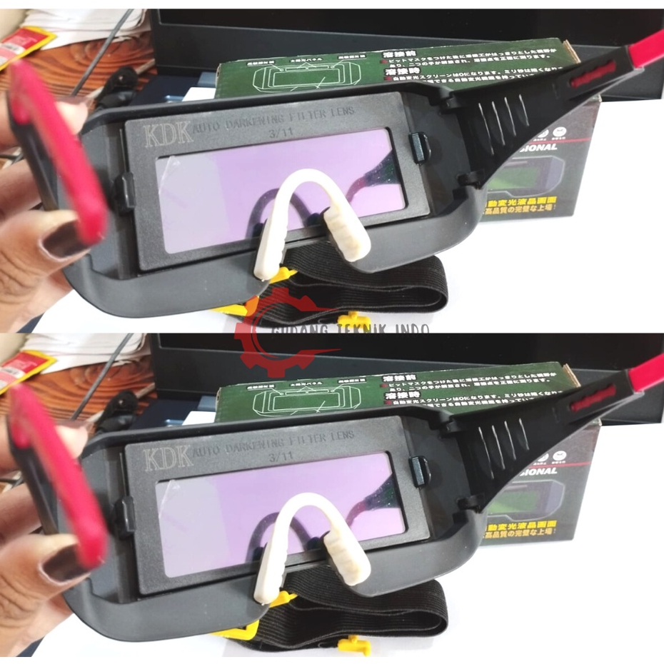 KDK Kacamata Las Auto Darkening Filter Lens/ KDK Kacamata Las Otomatis