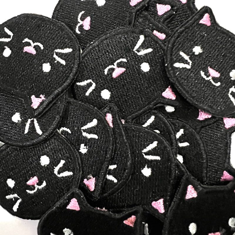 Patch Bordir Kucing, Patch Iron cat