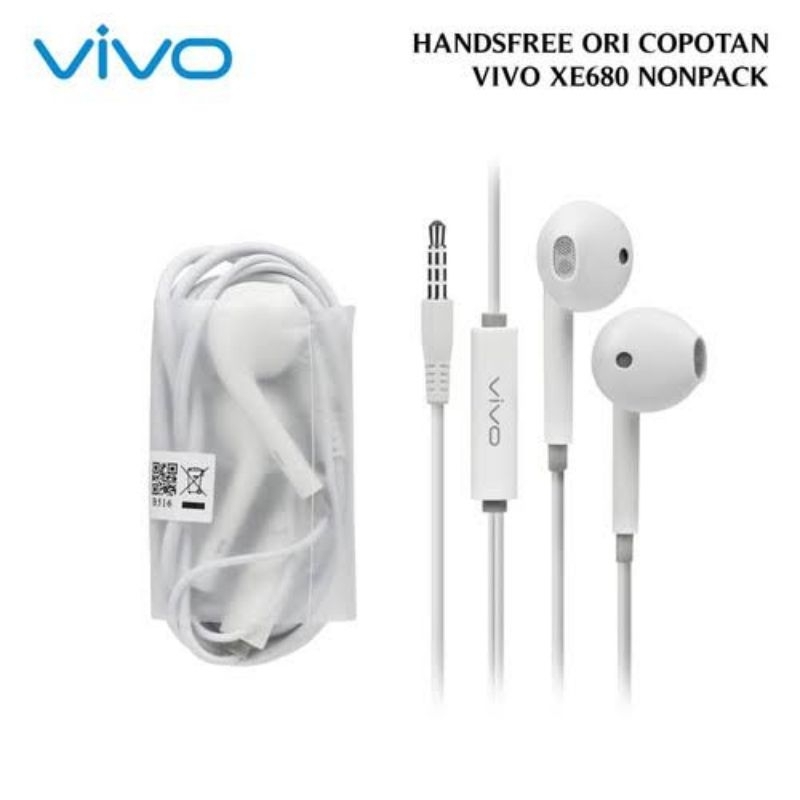 headset handsfree vivo ori stereo headset original / harga headset ori vivo / handsfree vivo origina