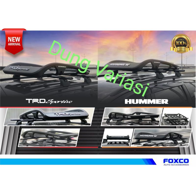 Rak bagasi atas model Hummer TRD Sportivo mobil Universal Avanza Xenia Veloz Calya Innova Sigra Glor