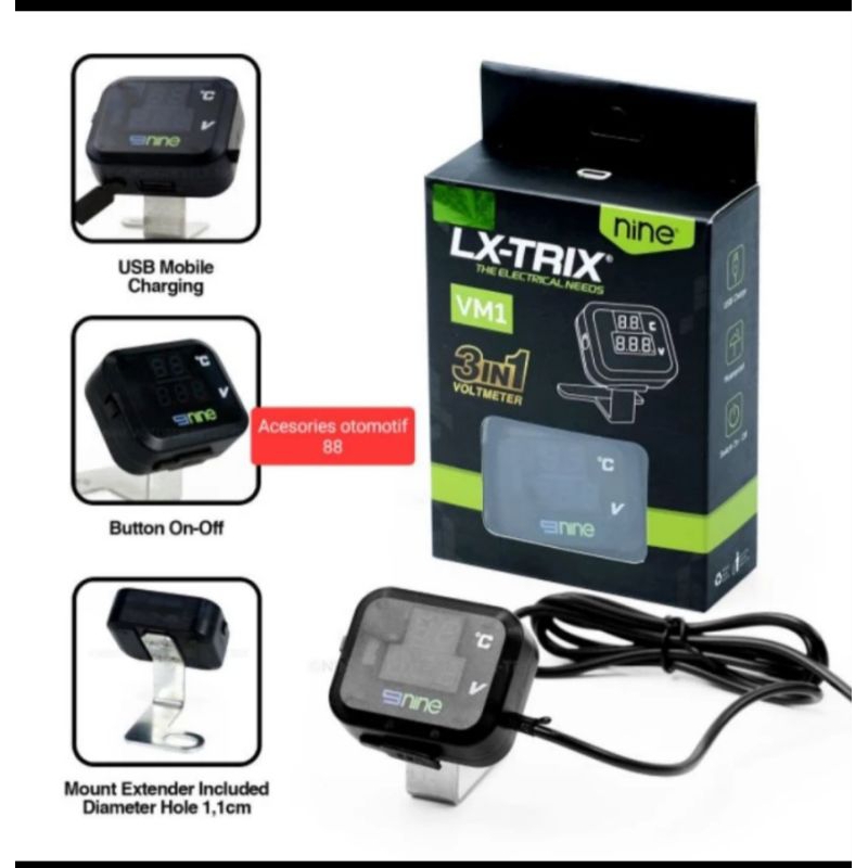 volmeter digital universal 3in1 VM1 ORI nine LX-TRIX By luminosled