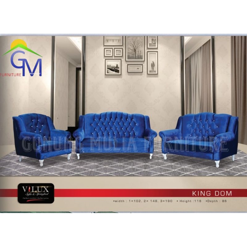 Sofa Mewah Vilux 3 2 1 type Kingdom