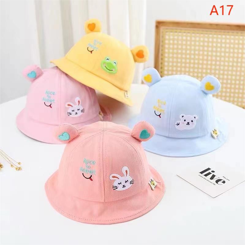 Topi Balita Baby Import Character Pastel