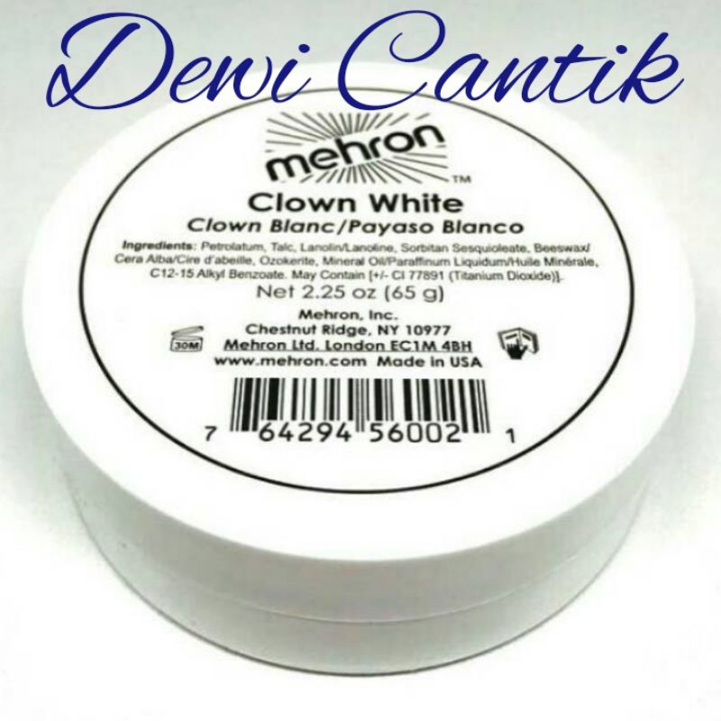 MEHRON CLOWN WHITE