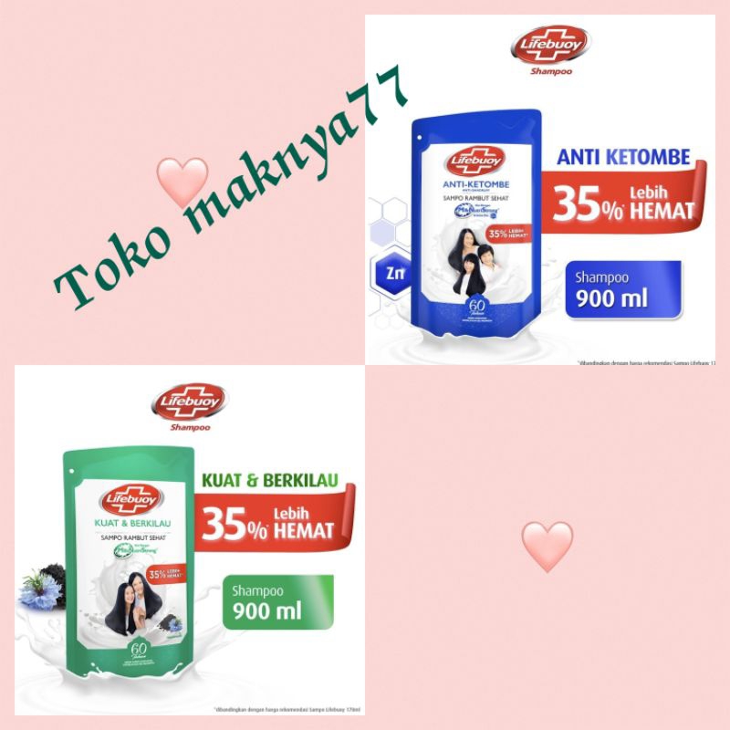 LIFEBUOY SHAMPO REFILL 900ml/isi ulang sampo lifebuoy900ml