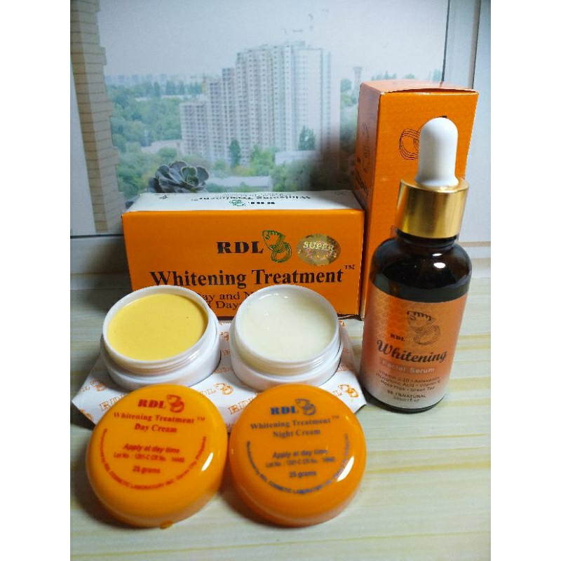 SERUM RDL WHITENING + CREAM RDL TREATMENT SIANG MALAM ORIGINAL