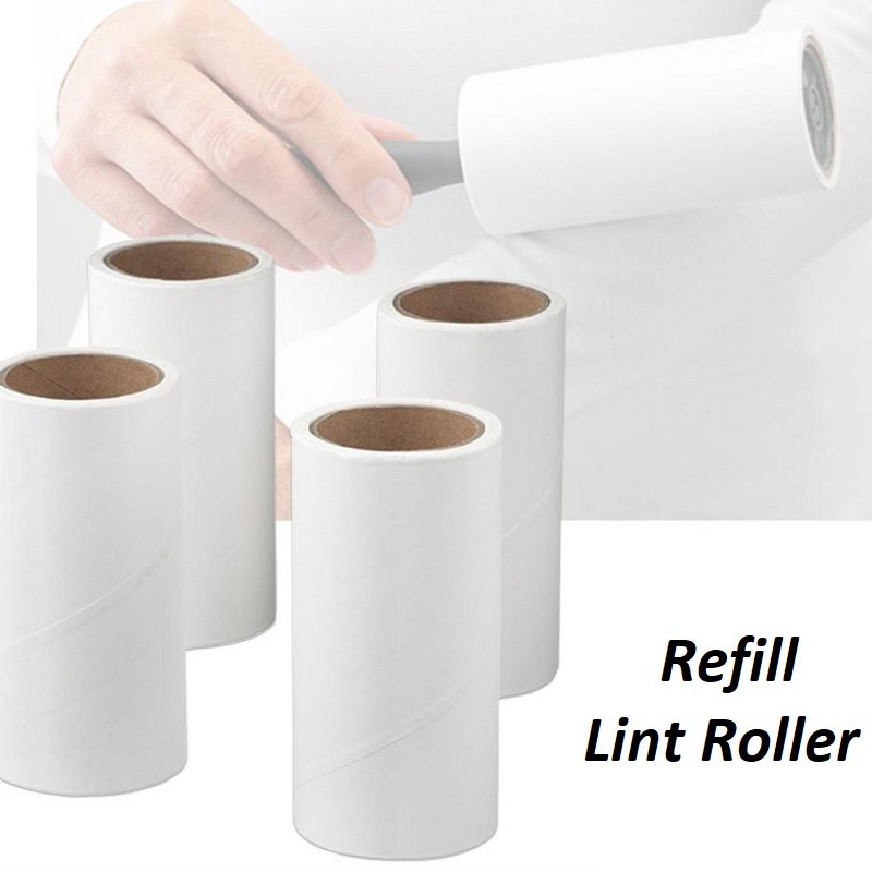 HCS - Refill Pembersih Lint Roller isi 1 / 4 pcs - Isi Ulang Rol Pembersih Bulu Kucing